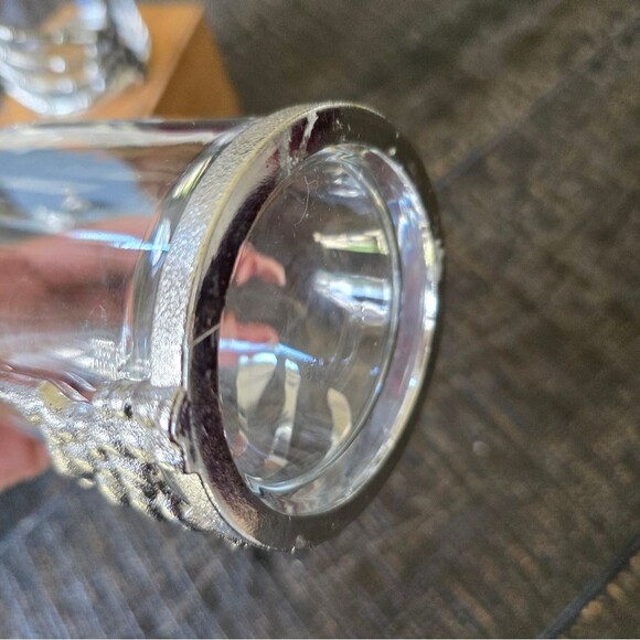 Skeleton Hand Double Old Fashioned Glass Cup Halloween Spooky 4'H Set Of 2 - Picture 2 of 9